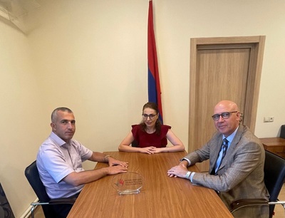 Rector of French University in Armenia Bertrand Venar had a farewell meeting at the Corruption Prevention Commission